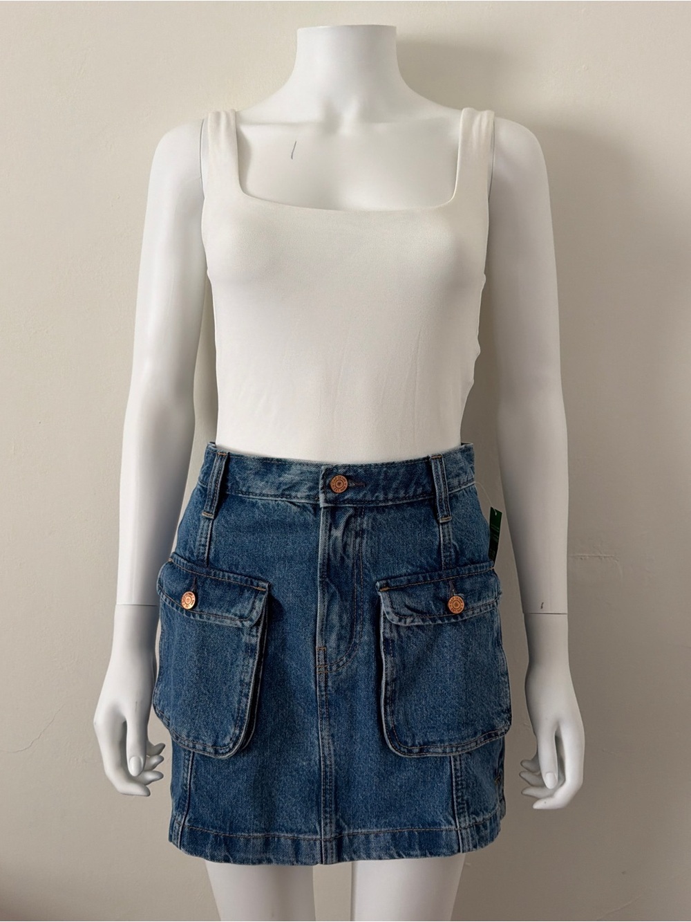 NWT Gap Relaxed Women's Denim Skirt in Medium Blue